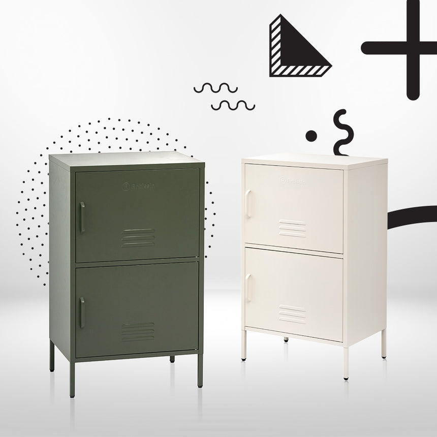 ArtissIn Buffet Sideboard Metal Cabinet - DOUBLE Green