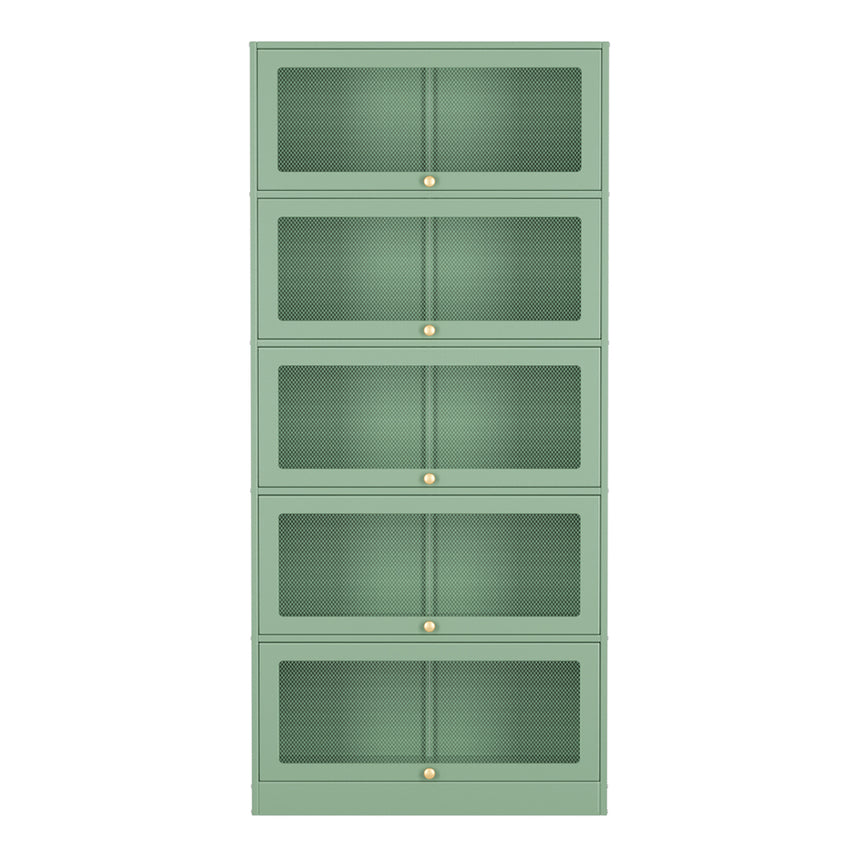 ArtissIn Buffet Sideboard Cupboard Cabinet Storage Mesh Doors Metal Green ELIA