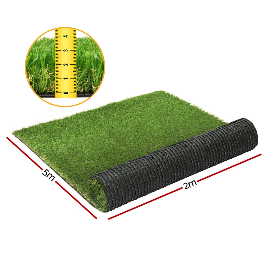 Primeturf Artificial Grass 30mm 2mx5m 60SQM Synthetic Fake Lawn Turf Plastic Plant 4-coloured