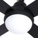 Devanti 52'' Ceiling Fan AC Motor w/Light w/Remote - Black