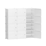 Artiss Shoe Box Rack DIY 12 Storage Cube Stackable White