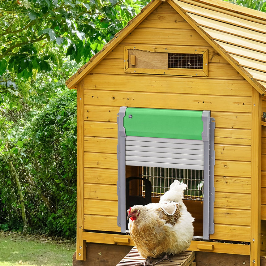 Giantz Automatic Chicken Coop Door Opener Cage Closer Timer Light Sensor