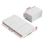 Giselle Bedding Foldable Mattress Folding Foam Cot Bed White