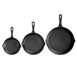 5-star chef Non Stick Frying Pan Cast Iron 3PCS