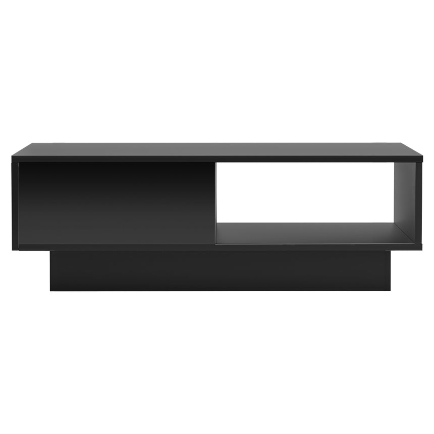 Artiss Coffee Table Led Lights Black