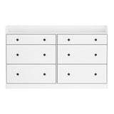 Artiss 6 Chest of Drawers - PETE White