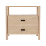 Artiss Bedside Table Nightstand 2 Drawers - Pine