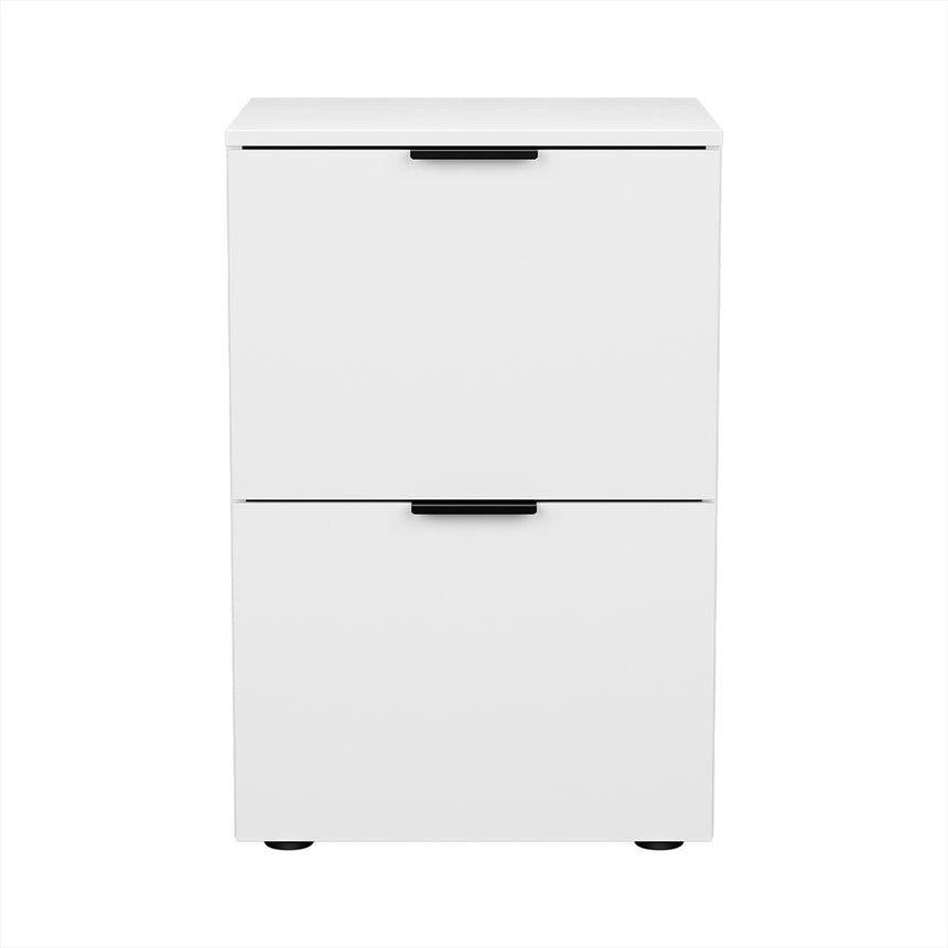 Artiss Filing Cabinet Files Storage Office Shelves File Organiser White 2 Drawer