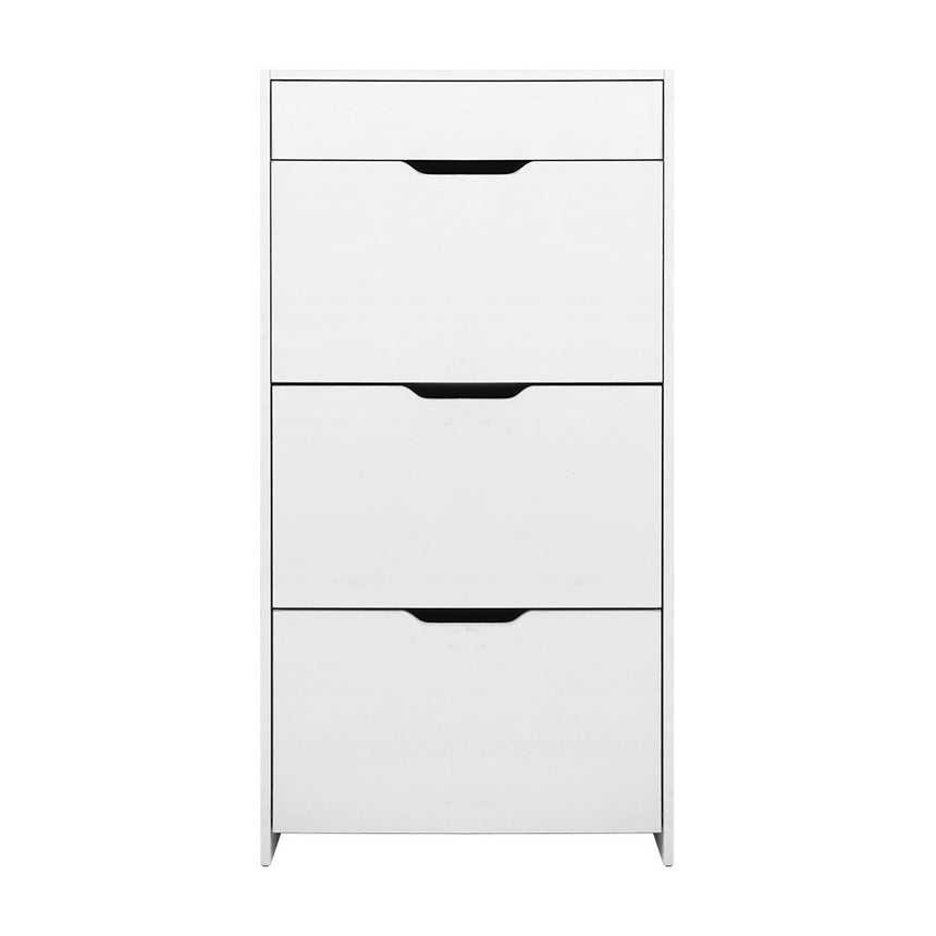 Artiss Shoe Rack Cabinet 24 Pairs White Luna