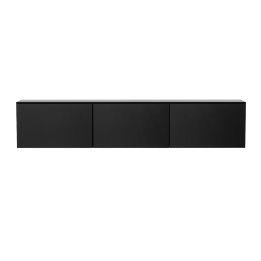 Artiss Floating Entertainment Unit TV Cabinet High Glossy Black 3 Cabinets 200CM