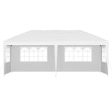 Instahut Gazebo Pop Up Marquee 3x6m Wedding Party Outdoor Camping Tent Canopy Side Wall White