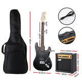 Alpha Electric Guitar Music String Instrument 20W Amplifier Black