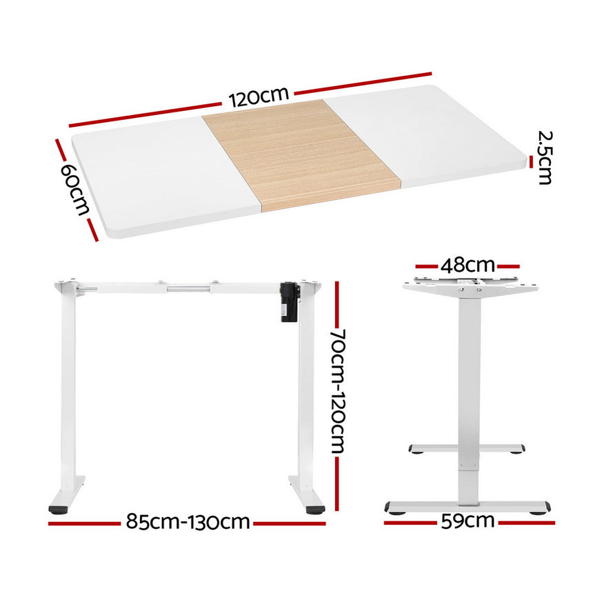 Artiss Standing Desk Motorised Sit Stand Desks 120CM