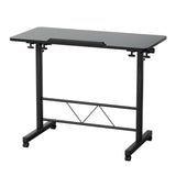 Artiss Laptop Desk Table Height Adjustable Wooden Bed Side Tables 80CM Black