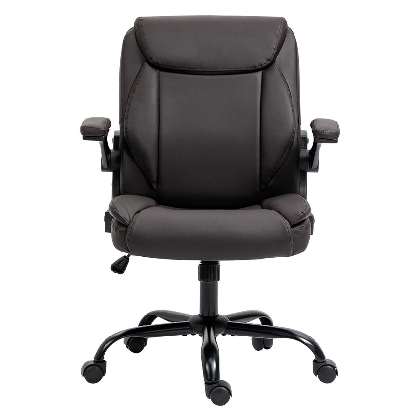 Artiss Executive Office Chair Mid Back Brown