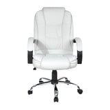 Artiss Executive Office Chair Leather Tilt White