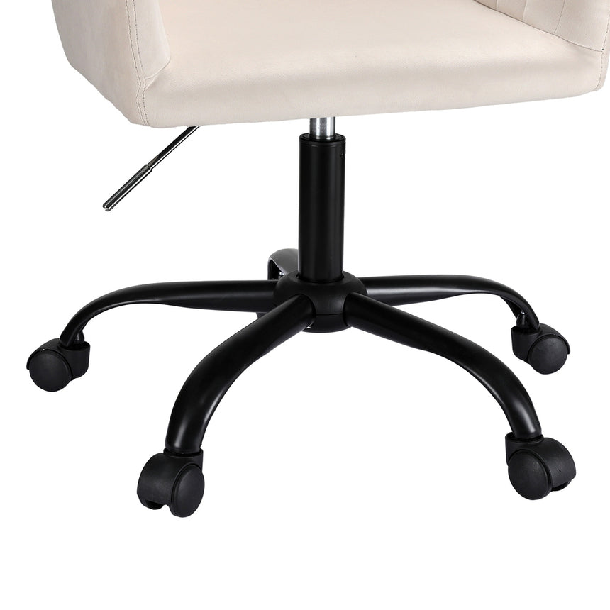 Artiss Office Chair Velvet Seat Cream