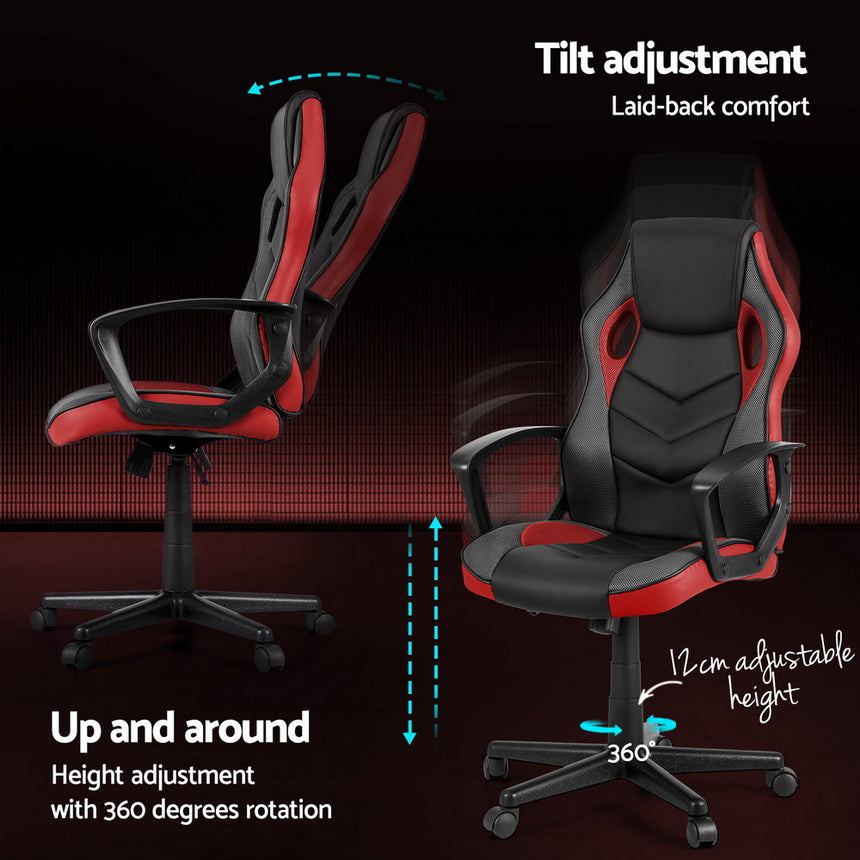 Artiss Gaming Office Chair Computer Chairs Red