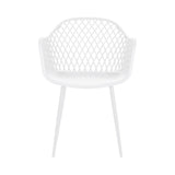 Gardeon 4PC Outdoor Dining Chairs PP Lounge Chair Patio Furniture Garden White