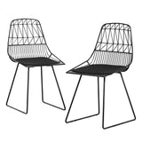 Gardeon 2PC Outdoor Dining Chairs Steel Lounge Chair Patio Garden Furniture