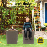 Gardeon Outdoor Storage Box 43L Container Side Table Garden Bench Tool Sheds