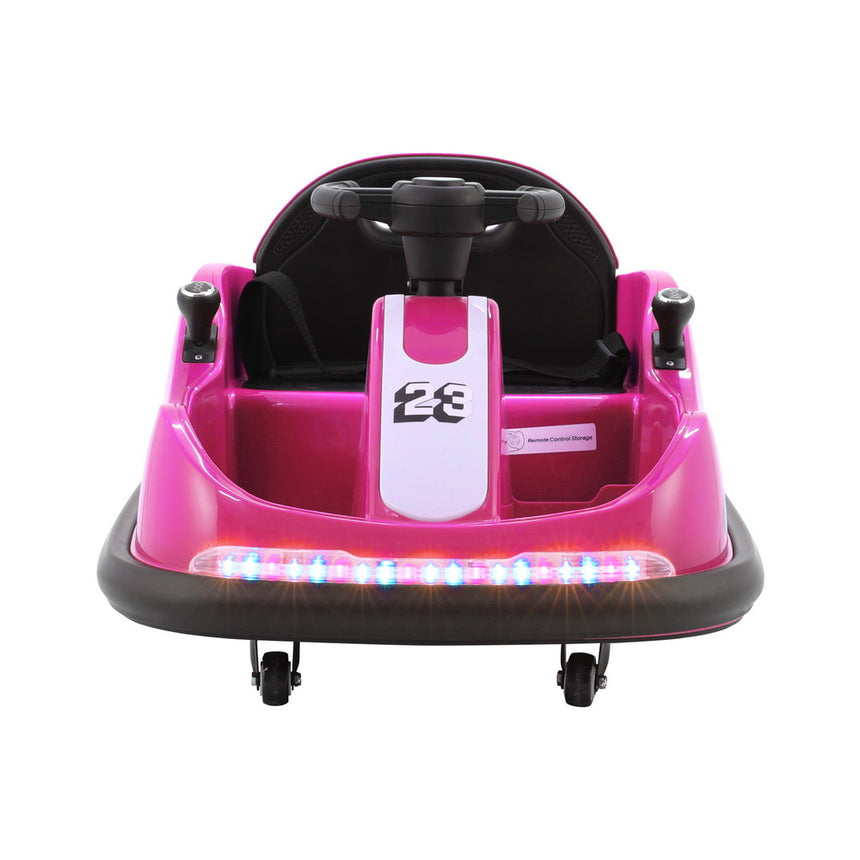 Rigo Kids Ride On Car Bumper Kart 6V Electric Toys Cars Remote Control Pink