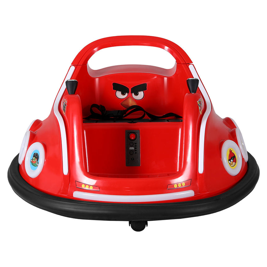 Kids Ride On Car Bumper Electric Toys Cars Light Remote Angry Birds Stickers Red