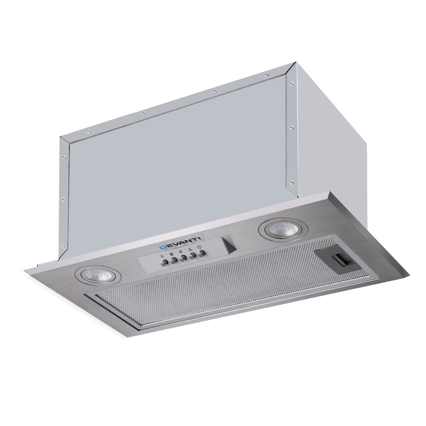 Devanti 520mm Range Hood 52cm Rangehood Stainless Steel