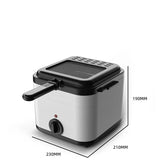 Electric Fryer 1PC Large Capacity Home Chicken Fillet French Fries Fryer All-in-One Deep Fryer Kitchen Appliances