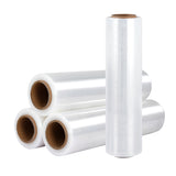 500mm x 400m Stretch Film Pallet Shrink Wrap 4 Rolls Package Use Plastic Clear