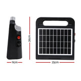 Giantz 5km Electric Fence Energiser Solar Farm 0.3J