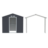 Giantz Garden Shed Outdoor Storage 2.15x1.74M Tool Workshop House w/Extension Kit