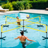 Everfit Water Volleyball Net Set Portable Swimming Pool Nets Game 4 Anchor Bags