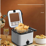 Electric Fryer 1PC Large Capacity Home Chicken Fillet French Fries Fryer All-in-One Deep Fryer Kitchen Appliances