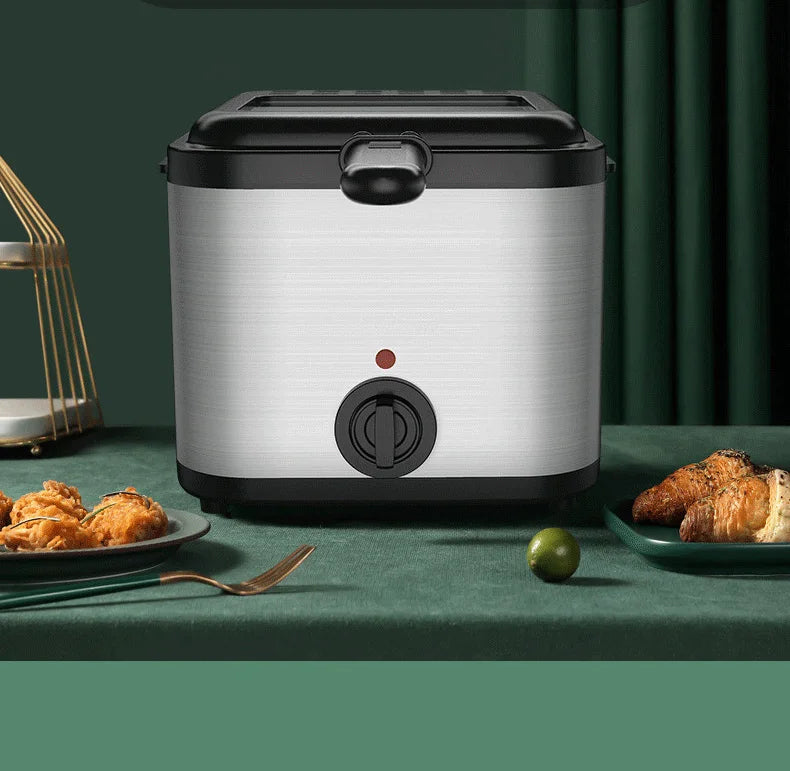 Electric Fryer 1PC Large Capacity Home Chicken Fillet French Fries Fryer All-in-One Deep Fryer Kitchen Appliances