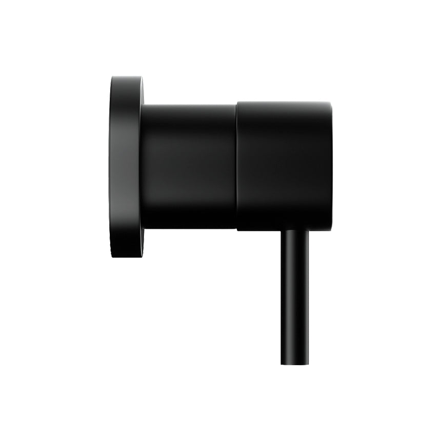 Cefito Basin Twin Tap Wall Round Brass Faucet Shower Bathtub Black