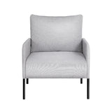 Artiss Armchair Accent Chair Pillow Fabric Grey