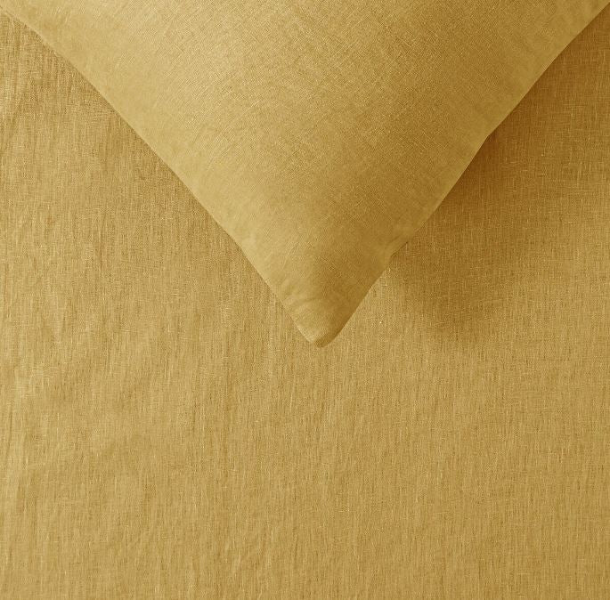 Olive Linen Sheet Sets by Vintage Design Homeware King