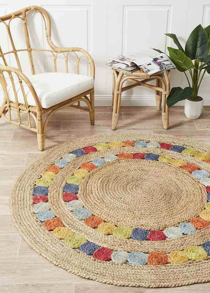 Atrium Fruit Multi By Rug Culture - 150X150CM - ROUND