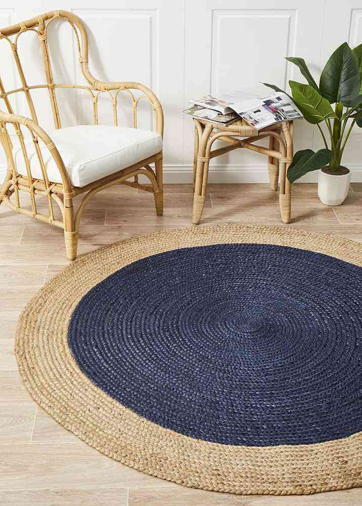 Atrium Polo Navy Round By Rug Culture - 240X240cm ROUND