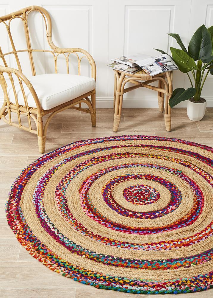 Atrium Target Multi By Rug Culture - 150X150CM - ROUND