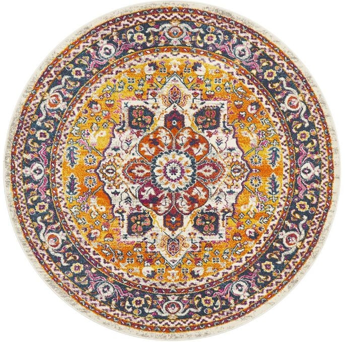 Babylon 207 Multi Round by Rug Culture-240X240CM - ROUND