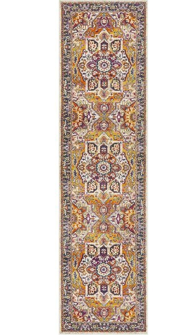 Babylon 207 Multi Runner by Rug Culture-500X80CM - RUNNER