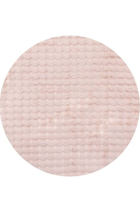 Bubble Blush Round Washable Rug by Rug Culture-100X100CM - ROUND