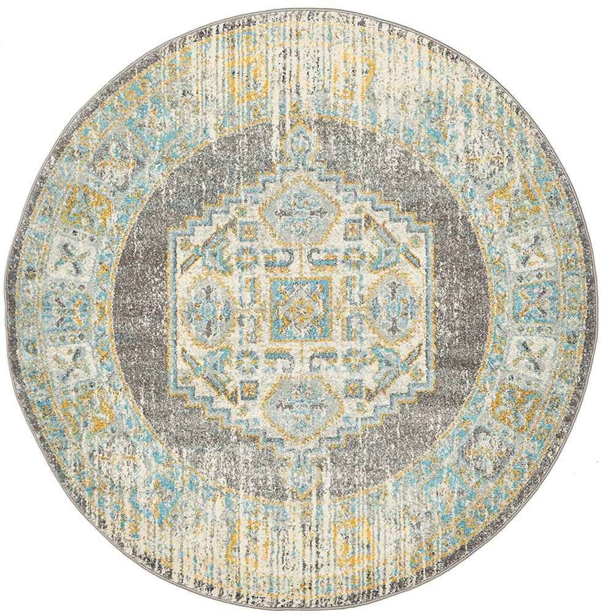 Century 944 Grey Round by Rug Culture - 200 x 200 cm - ROUND