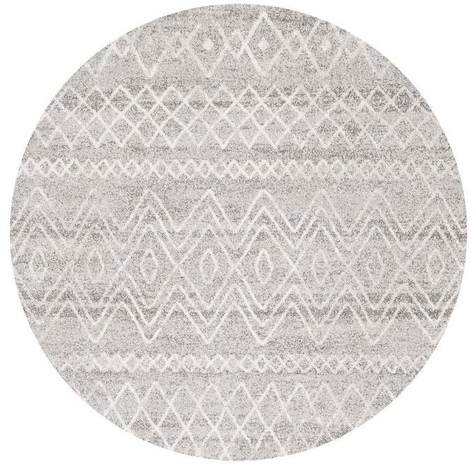 Oasis 453 Grey Round by Rug Culture-200X200CM - ROUND