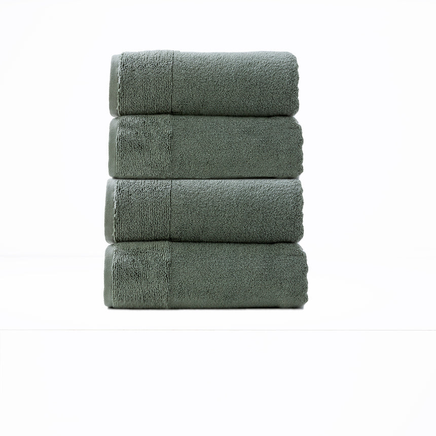 Aireys 650 GSM Zero Twist 4 Piece Agave Bath Towel by Renee Taylor