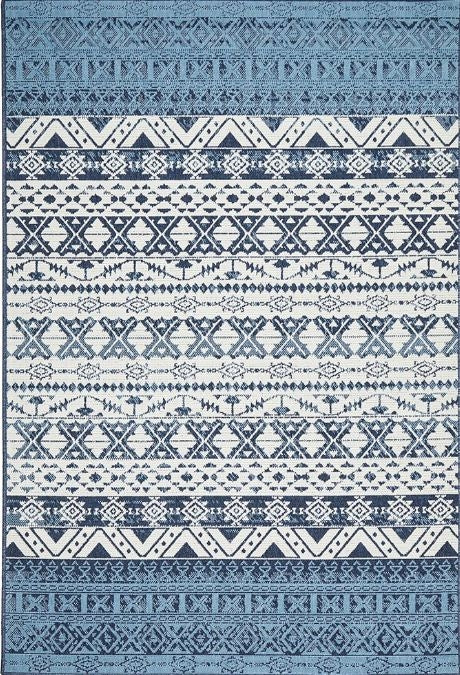 Seaside 3333 White Blue by Rug Culture-220X150CM - RECTANGLE