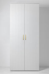 STOCKHOLM UNIVERSAL STORAGE CUPBOARD - VJ PANEL - HEX GOLD HANDLE