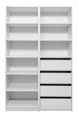 GENEVA THREE SHELF/FOUR DRAWER BUILT IN WARDROBE - CLASSIC